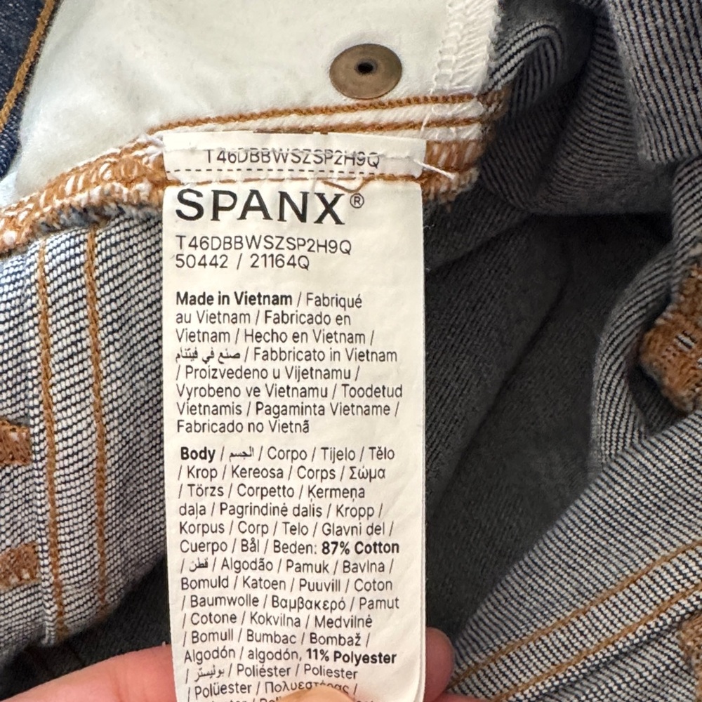 SPANX Blue Flare Women's Jeans - Picture 7 of 8